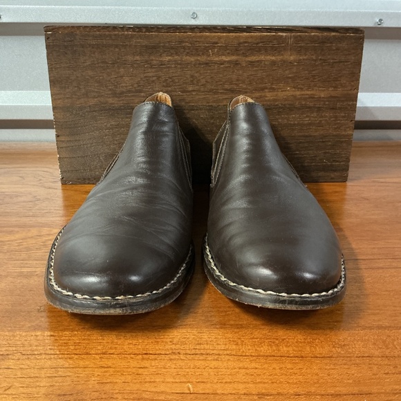 John Varvatos Men Brown Leather Loafer Size 10.5
